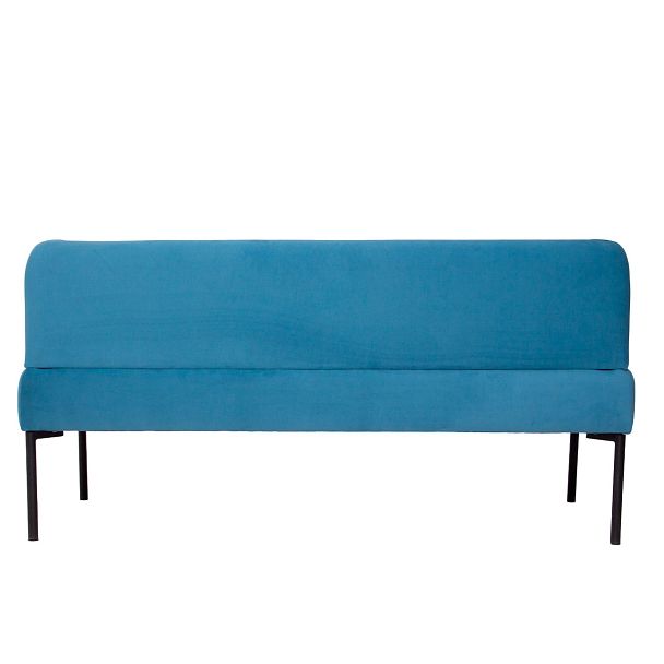 Диван Garda, велюр Velutto 47, ножки металл черный муар - Вид 4