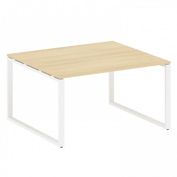 Стол для переговоров "Metal System" БО.ПРГ-1.3 акация/белый - Вид 1