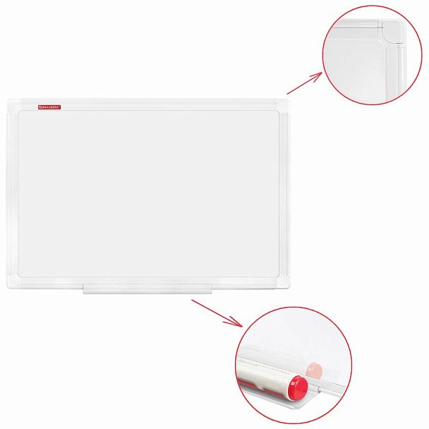 Доска магнитно-маркерная 30х45 см, ПВХ-рамка, BRAUBERG "Standard", 238313 - Вид 4