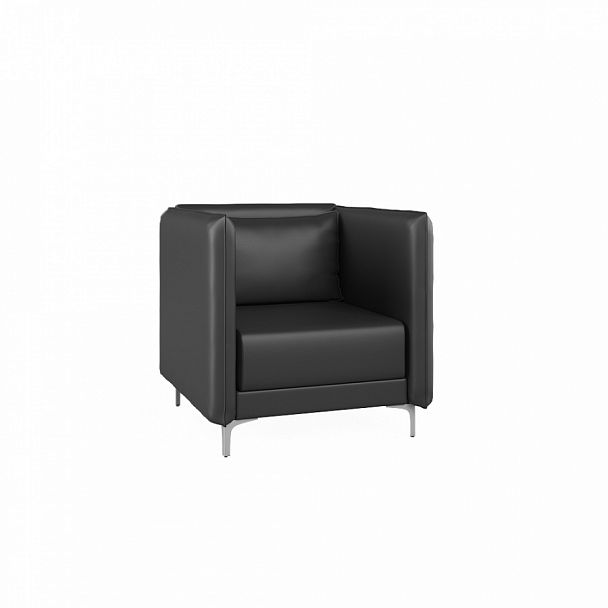 Кресло низкое Lang 88x91x84 чёрный - Вид 1