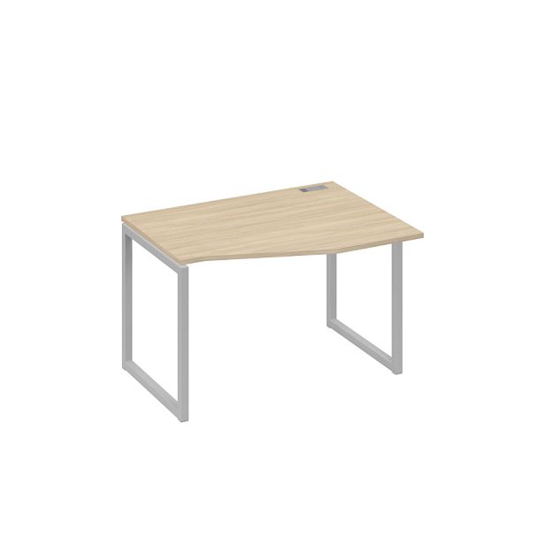 Стол эргономичный правый "Техно" на металлокаркасе QUATTRO A4 А4 Б4 062 БП дуб скандинавский / металлокаркас серый - Вид 1
