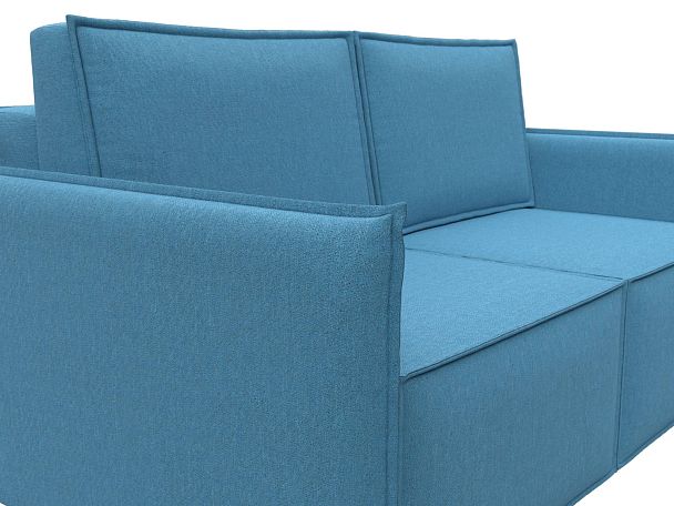 Диван прямой Либерти мини Рогожка голубой - Вид 4