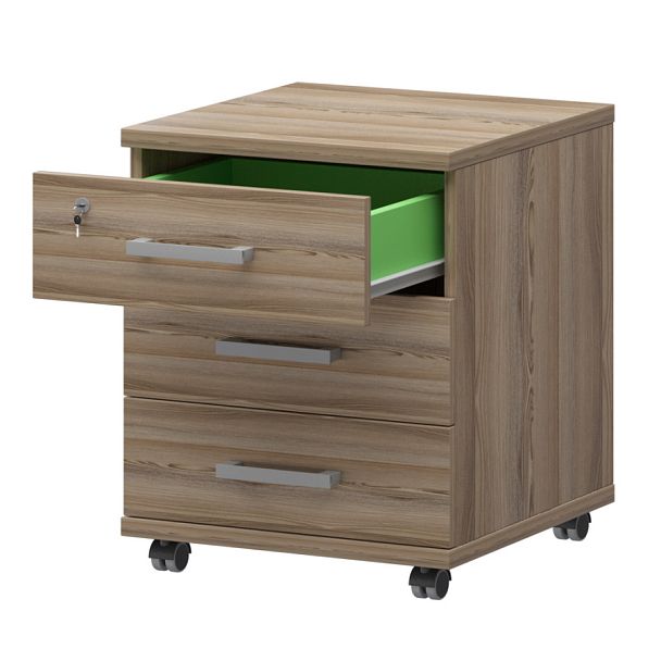 Тумба подкатная НТ-330 Дуб сафари 430x442x583 Аргентум - Вид 1