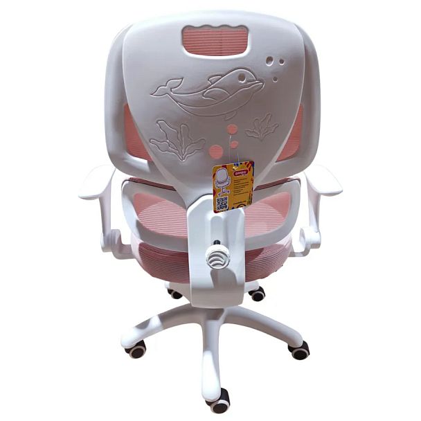 Кресло детское с поясничной поддержкой BRABIX KIDS "MG-225", сетка/ткань TW, розовое, 533316 - Вид 5