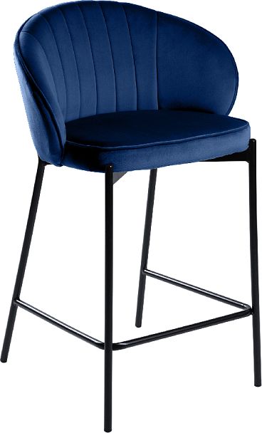 Полубарный стул Миэль синий/черный - Вид 3