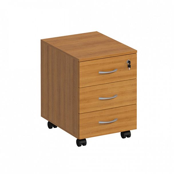 Тумба выкатная 3-ящичная с центральным замком "Формула" ФР 212 вяз светлый - Вид 1