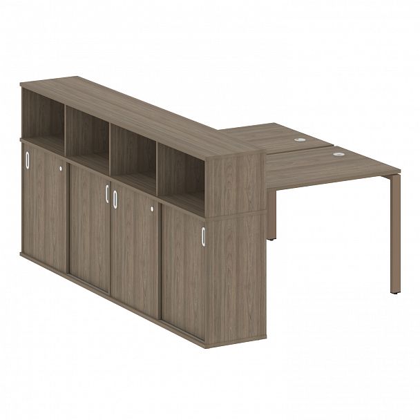 Рабочая станция "Metal System" БП.РС-СШК-4.2 вяз/мокко - Вид 1