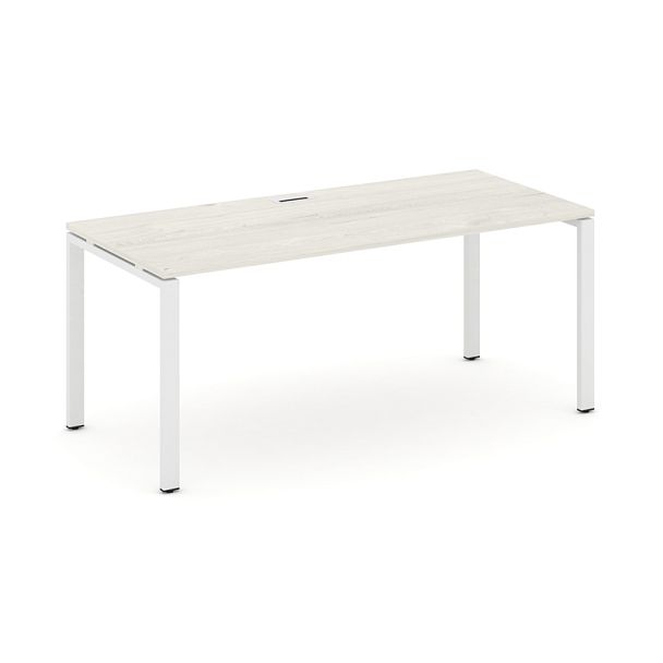 Style Project Direct Direct Стол письменный SN-6P.SR-015.M Дуб Наварра/Металл Белый 1780*700*750 - Вид 1