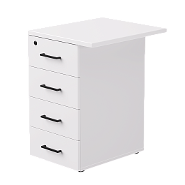 Тумба приставная Everprof EVO с топом 510х600x755 Белый - Фото предпросмотра