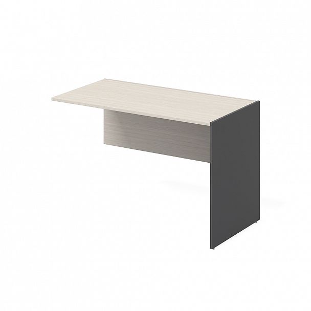 Стол дополнительный правый "Тандем" ПК-ТН-СТ1Д118Х61П/Д-В2-909 дуб альпийский/антрацит - Вид 1