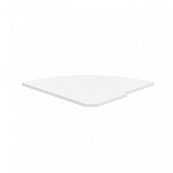 Полка завершающая для угловой стойки "Imago" РС-5.2 белый - Вид 1