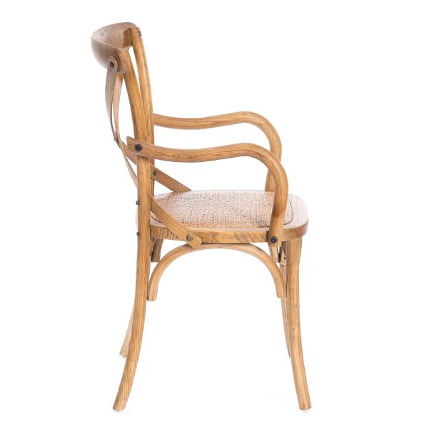 Стул с подлокотниками Кросс/Cross (мод.CB2008), дерево вяз, Груша (№3) - Вид 2
