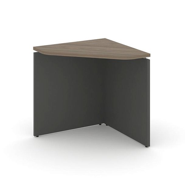 Стайл Проджект Угловой элемент стола SN-D.USP-001 Вяз Благородный/Антрацит NEW/Металл Антрацит 600*6 - Вид 1