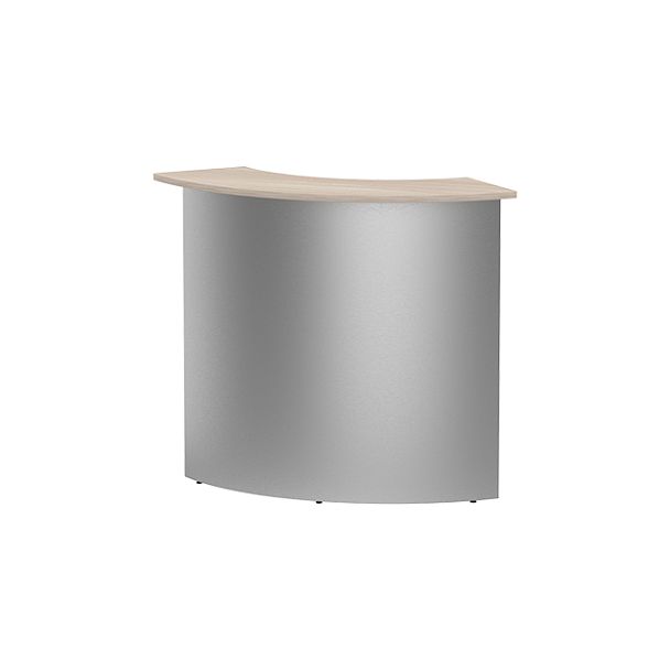Стойка ресепшн угловая СР-80/80R ясень шимо светлый - Вид 1