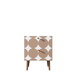 Тумбочка Berber с двумя ящиками 17 принт арт BB03/Print_17, разноцветная - Фото предпросмотра