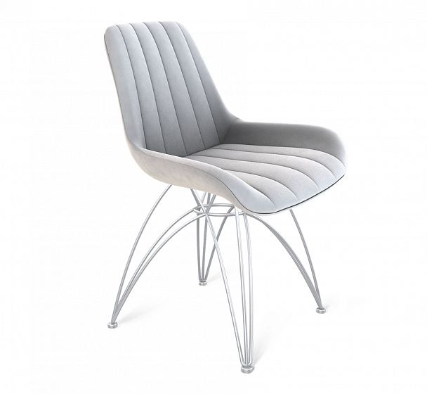 Обеденная группа Sheffilton SHT-DS115 серое облако/хром лак/дуб сонома светлый - Вид 3