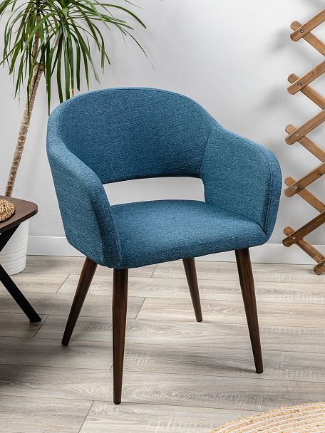 Кресло Oscar Сканди Блю Арт Темный Орех - Вид 6