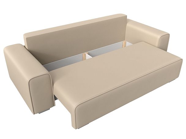 Прямой диван Лига-029 Экокожа бежевый - Вид 7
