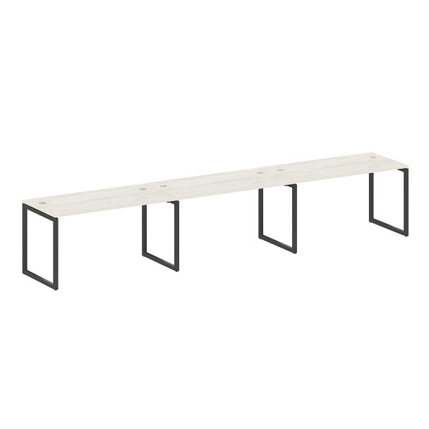 Metal System Quattro Р. ст. на 3 раб. места на О-образном м/к 40БО.СМ-3.3 Дуб наварра/Антрацит металл 4200*720*750 - Вид 1