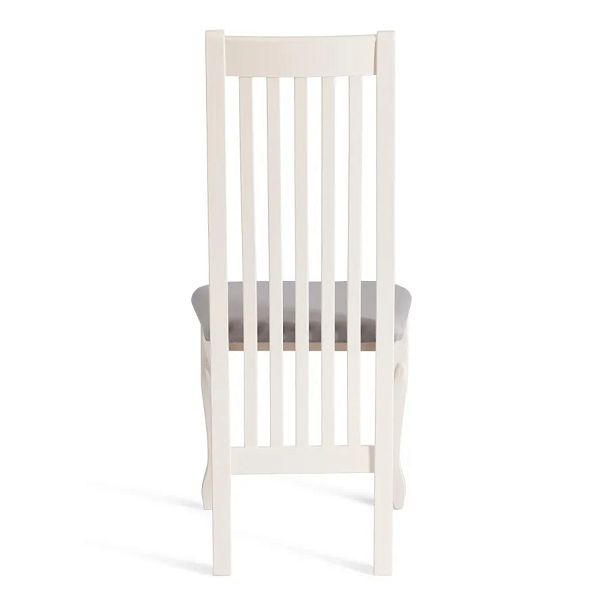 Стул Дольче/Dolce мягкое сиденье, бук, ivory white, велюр Tenerife Ultimate grey - Вид 4