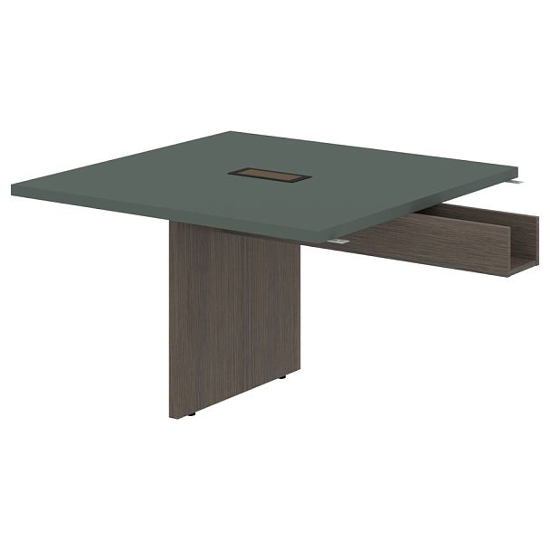 Стол приставной VFCT 1212 Нефрит/Дуб Сильвер 1200х1200х750 VELION - Вид 1