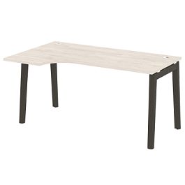 Onix Wood Стол эргономичный левый OW.SA-1 (L) Денвер светлый/Дуб тёмный/Антрацит металл 1580*980*750 (720/460) - Фото предпросмотра