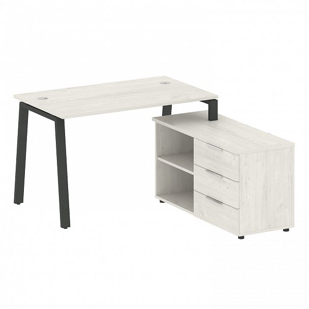 Рабочая станция "Metal System" БА.РС-СТС-2.2 дуб наварра/антрацит - Вид 1