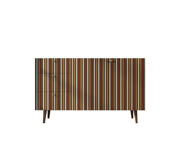 Комод Berber с двумя дверками и ящиками принт 20 арт BB17/Print_20 - Вид 1