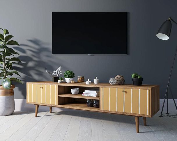 Комод Berber с нишей низкий под TV принт 43 арт BB49/Print_43 - Вид 3