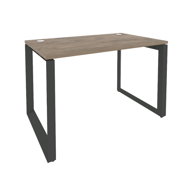 Onix Стол рабочий на О-образном м/к O.MO-SP-2.7 Тиквуд темный/Антрацит металл 1180*720*750 - Вид 1