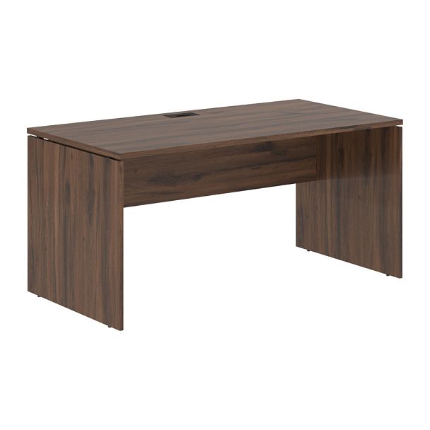 Стол прямой EDST 1580 Дуб Денвер тёмный/Черный 1560х800х750 EDIS - Вид 1