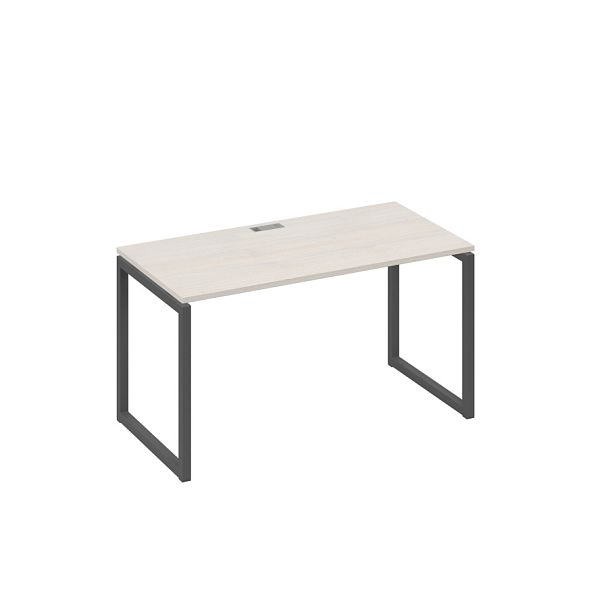 Стол письменный на металлокаркасе QUATTRO A4 А4 Б4 014 БП дуб / металлокаркас антрацит - Вид 1