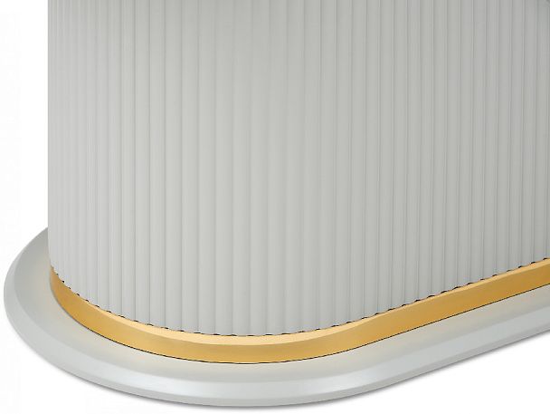 Стол керамический Мантинея 160х90х79 Мрамор ARCTIC OCEAN/Серый шелк - Вид 6