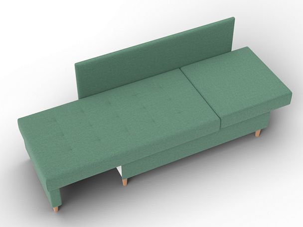 Кушетка Лига-098 Рогожка зеленый - Вид 8