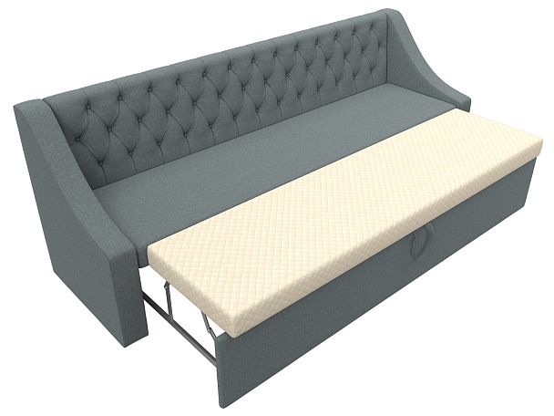 Диван кухонный прямой Мерлин Рогожка серый - Вид 6