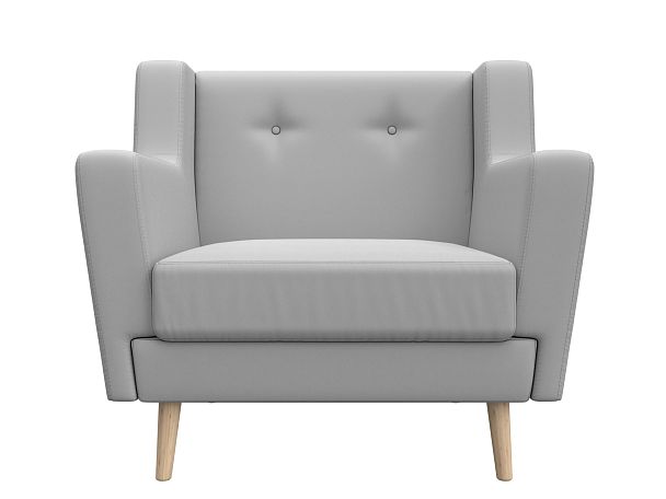 Кресло Брайтон (полностью экокожа белая) - Вид 2