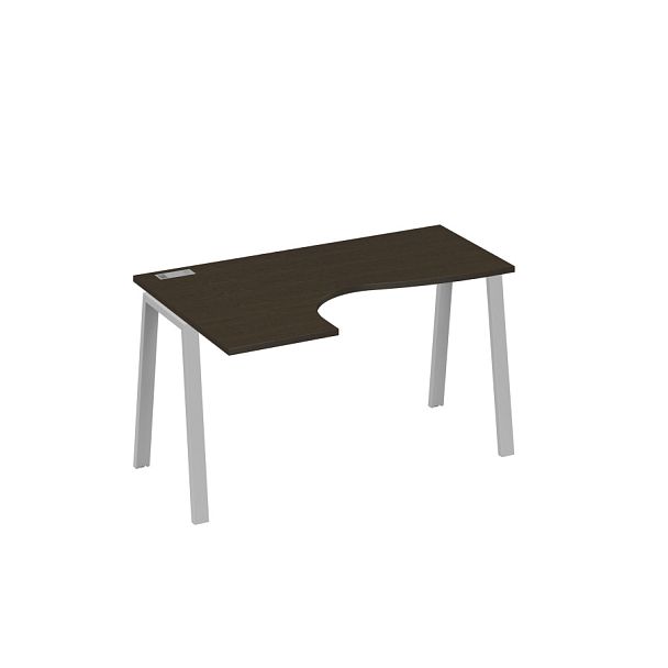 Стол эргономичный левый "Классика" на металлокаркасе TRE A4 А4 Б3 033 БП венге / металлокаркас серый - Вид 1