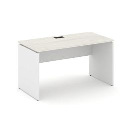 Стайл Проджект Стол письменный SN-D.SP-013 Дуб Наварра/Белый/Черная Заглушка 1380*700*750 - Фото предпросмотра