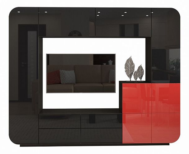 Стенка для гостиной Мебелеф-3 - Вид 1