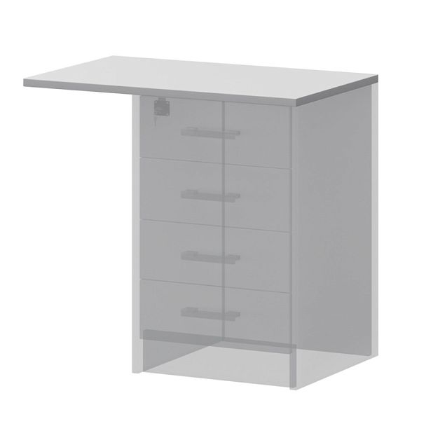 Крышка к приставным тумбам А-706.Ф Белый 730x450x22 Арго - Вид 1