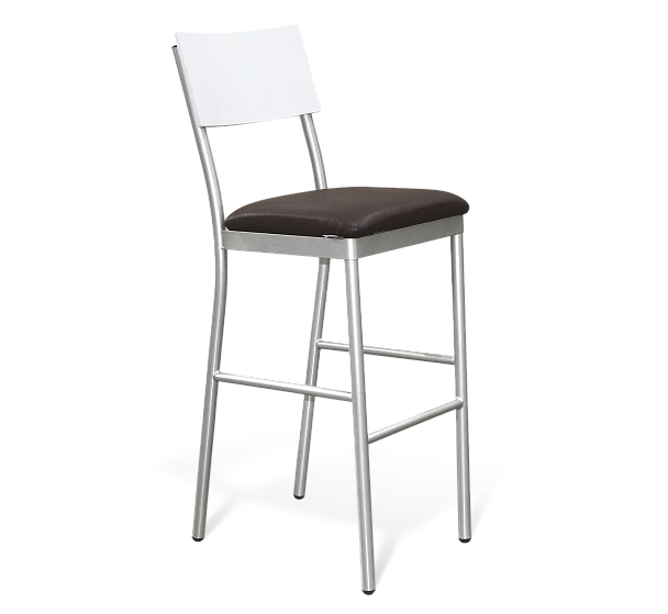 Стул барный Sheffilton SHT-S102 сереб./espresso/белая шагрень гл. - Вид 2