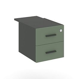 Concept Тумба с 2 ящ. CN.PT-004 W Кобо/Антрацит 347*573*352 - Фото предпросмотра