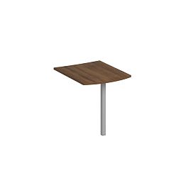 Брифинг-приставка фронтальная с опорой КФ Комфорт КФ К.С1 1220 ОФ французский орех / серый - Фото предпросмотра