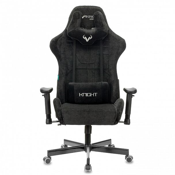 Кресло компьютерное Zombie VIKING KNIGHT, 2 подушки, ткань, черное, 1379928 - Вид 4