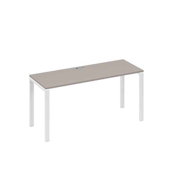 Стол письменный на металлокаркасе UNO A4 А4 Б1 005 БП мокко премиум / металлокаркас белый - Вид 1