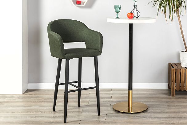 Кресло Бар.Oscar тёмно-зеленый/черный - Вид 10