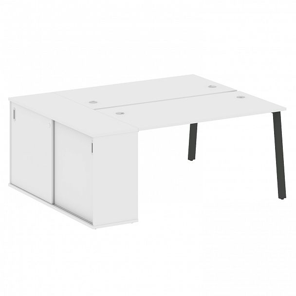 Рабочая станция "Metal System" БА.РС-СШК-1.3 белый/антрацит - Вид 1