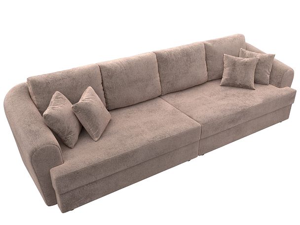 Диван прямой Милтон Велюр бежевый - Вид 5