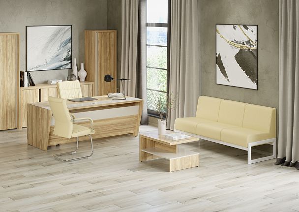 Диван двухместный "MODULE" MD.D2 Белый+бежевый - Вид 8