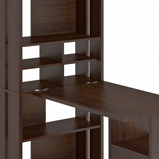 Стол компьютерный Домино Лайт СТЛ-ОВХ+С100Прям Венге - Вид 3